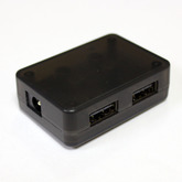Зарядка БЫСТРАЯ 2-х канальная (USB 12-24V-QC2.0, QC3.0) в корпусе