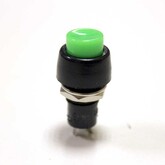 Кнопка PBS-20A/DS450 круглая (зеленая) с фиксацией (125V/3A)