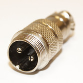 Разъем MIC16 2pin штекер на кабель (7А,125В) GX16M-2