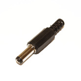 [002] Штекер питания 2.1 х 5.5 х 14 мм пластик на кабель, SZC-0029a