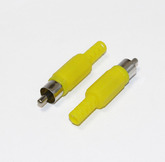Разъем RCA штекер пластик (желтый)