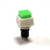 Кнопка PBS-21B квадратная (зеленая) без фиксации (250V/2A)