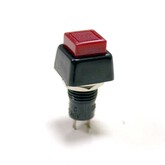 Кнопка PBS-21B квадратная (красная) без фиксации (250V/2A)