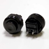 Кнопка DS511 круглая черная, без фиксации (125V/3A)