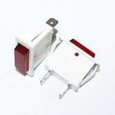 Лампа индикаторная (неон) прямоугольная красная, (14х32мм, уст11х26мм), AC220V