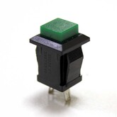 Кнопка PBS-15A квадратная (зеленая) на размыкание, без фиксации (250V/1A)