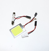 Лампа LED 12V для АВТО "БЕЛЫЙ САЛОН" (24 LED COB Chips) 3.0W