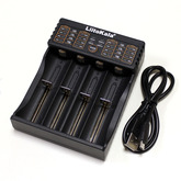 Зарядное устройство LiitoKala Lii-402  4-х местное (Li-Ion, Li-PO4, Ni-Mh) выбор тока заряда, питание: гнездо USB, индикатор