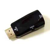 Конвертер HDMI; штекер-HDMI --> гнездо-VGA+ AUX 3.5мм   OT-AVW20