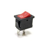 Клавишный переключатель MRS-111А (I-O, 3 конт) красный (устан 20x13мм, 250В/6A)