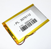 Аккумулятор Li-pol PL 3000mAh, 3.7V 3075112 (3х75х112мм)