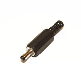 [002] Штекер питания 1.3 х 3.8 х 9.5 мм пластик на кабель, 3-162