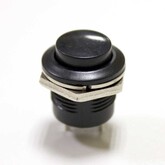 Кнопка CX-R13-507 (D-уст=15мм, H=19мм) (I-O) черная, без фиксации (250V/3A)