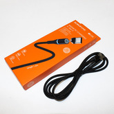 Шнур-USB C; штекер Type-С --> штекер USB A 1.2м, 3A (магнитный) "Borofone BU16", в коробке