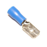 Штекер изолированный 6.3мм (1.5-2.5мм?) синий, MDD2-250