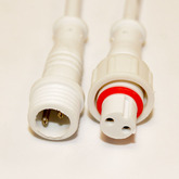 Комплект герметичных разъемов (IP68) 2 вывода с проводами (2x0.3мм?, до 2А) по 20см (шт/гн) резьба