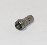 Разъем "F" штекер на кабель RG-6U, L-22мм, латунь-никель
