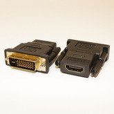 Переход-DVI; штекер DVI-D (24+1) --> гнездо HDMI  5-883