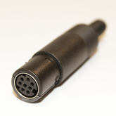 Разъем SVHS гнездо (Mini Din) 8 pin пластик на кабель