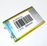 Аккумулятор Li-pol PL 6800mAh, 3.7V 7672112 (7.6х72х112мм)