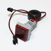 Вольтамперметр цифровой LED AC/50Hz (20-500VAC, 0-100A датчик тока) DMS-205 красный (дисплей 30х30мм, Dустан- 22мм) 110511