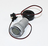 Вольтамперметр цифровой LED AC/50Hz (20-500VAC, 0-100A датчик тока) DMS-231 белый (Dдисплея- 28мм, Dустан- 22мм) 110522