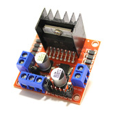 [026] Arduino 3195: Контроллер двигателя DC на L298N, 2-й H-мост  (Uпит: 5..35В, I-2A, на 2 двигателя) /EM-720