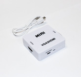 Конвертер VGA; гнездо-VGA (вход) + гнездо-AUX --> гнездо-HDMI (выход)