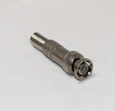Разъем "BNC" штекер на кабель RG-6U, под винт, металл, 4-150