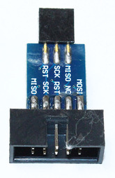 [022] Arduino 3474: Адаптер гнездо_AVRISP USBASP STK500 10 контактов на 6-и контактный конвертер ISP