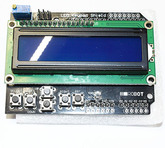 [016] Arduino 4004: Дисплейный символьный модуль LCD1602 16х2 с 6-и кнопочным управлением