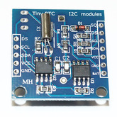 [014] Arduino 3392: Модуль часов реального времени DS1307, память 24C32, шина I2C, держатель CR2032