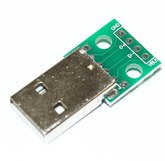 [022] Arduino 3447-2: Адаптер штекер_USB  5 контактов на печатной плате