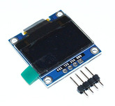 [018] Arduino 4020: Дисплейный модуль 0.96" 128х64 OLED синий I2C, IIC, бело-синий
