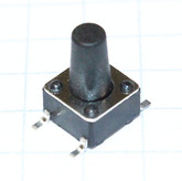 Кнопка 6.0х6.0х3.0мм H толкателя = 6.0мм 4 вывода, SMD  IT-1102WD