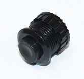 Кнопка DS500 круглая черная, без фиксации (устан D-13мм, 125V/3A)