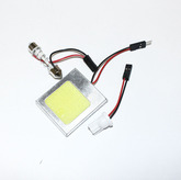 Лампа LED 12V для АВТО БЕЛЫЙ САЛОН (48 LED COB Chips) 6.0W + 2 адаптера