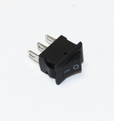Клавишный переключатель MRS-102А (I-O, 3 конт) черный (устан 20x13мм, 250В/3A)
