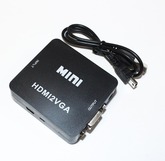 Конвертер HDMI; гнездо-HDMI (вход) --> гнездо-VGA (выход) 1080p NTSC, PAL, пит-USB "Energy Power"