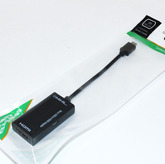 Конвертер HDMI (MHL); штекер-HDMI (выход) --> штекер micro-USB (вход)  кабель 0.2м