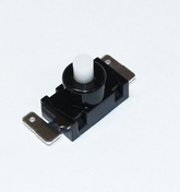 Кнопка PBS-17A/PBS101C для светильников (черно-белая) 23х13х23мм, с фиксацией (250V/1A)