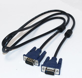 Шнур-VGA; штекер VGA (15pin) --> штекер VGA (15pin) 1.5м одноканальный