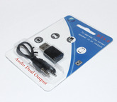 Адаптер Bluetooth 5.0 --> AUX3.5 приёмопередатчик (TX-RX); пит-USB